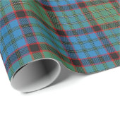 Papier Cadeau Tartan écossais de chasse de MacNicol de clan (Coin rond)