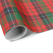 Papier Cadeau Tartan écossais d'écossais de MacNicol de clan (Coin rond)