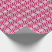 Papier Cadeau Tartan écossais rose blanc Plaid Classic Bleu (Coin)