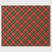 Papier Cadeau Tartan festif (Plat)