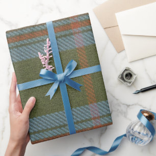 Papier Cadeau Tartan Kennedy Laine Legère