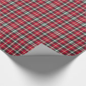 Papier Cadeau Tartan Motif Noël Plaid (Coin)