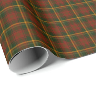 Papier Cadeau Tartan national canadien de feuille d'érable