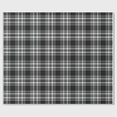 Papier Cadeau Tartan noir et blanc royal de Stewart (Plat)
