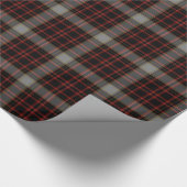 Papier Cadeau Tartan noir gris rouge (Coin)