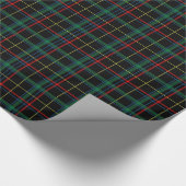 Papier Cadeau Tartan (noir/vert/rouge) (Coin)