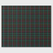 Papier Cadeau Tartan (noir/vert/rouge) (Plat)