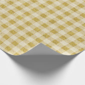 Papier Cadeau Tartan or Plaid de Festin Holiday (Coin)