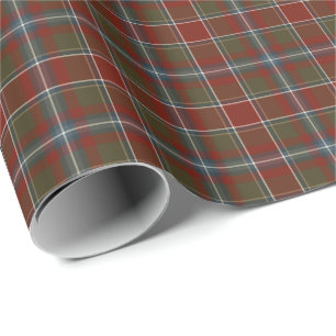 Papier Cadeau Tartan patiné de Perthshire Ecosse