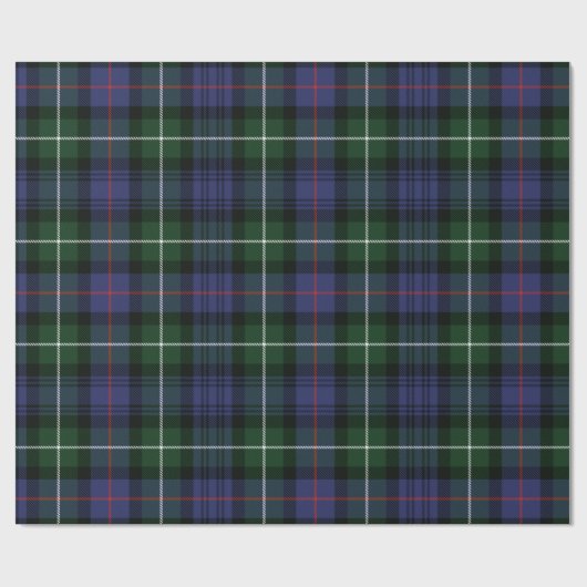 Papier Cadeau Tartan Plaid Clan vert violet Check MacKenzie (Plat)
