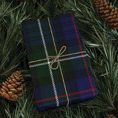 Papier Cadeau Tartan Plaid Clan vert violet Check MacKenzie