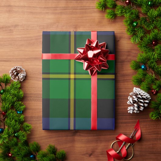 Papier Cadeau Tartan Plaid écossais (Cadeau de vacances)