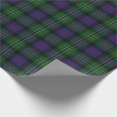 Papier Cadeau Tartan rose d'écossais de chasse de clan (Coin)