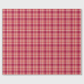 Papier Cadeau Tartan rouge (Plat)