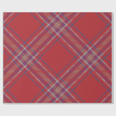 Papier Cadeau Tartan rouge classique (Plat)