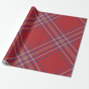 Papier Cadeau Tartan rouge classique