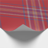 Papier Cadeau Tartan rouge classique (Coin)