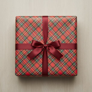 Papier Cadeau Tartan Royal Stewart