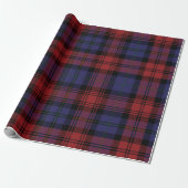 Papier Cadeau Tartan Rustique Plaid Classique (Déroulé)