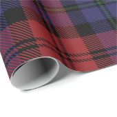 Papier Cadeau Tartan Rustique Plaid Classique (Coin rond)