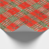 PAPIER CADEAU TARTAN SCOTT ROUGE (Coin)