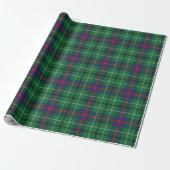 Papier Cadeau Tartan tacheté Rustique écotique (Déroulé)