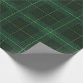 Papier Cadeau Tartan vert rustique classique (Coin)
