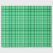 Papier Cadeau Tartan - Vert vert foncé à vert foncé (Plat)