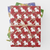 Papier cadeau Tartan Westie (En situation)