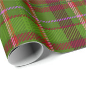 Papier Cadeau Tarte rouge et verte (Coin rond)