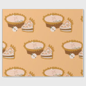 Papier Cadeau Tartes à la citrouille (Plat)