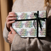 Papier cadeau « Tartes avant les mecs »