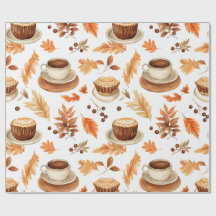 Tasses de café et feuilles d'automne cosy dans des