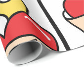 Papier Cadeau Tatouage de la vieille école (Coin rond)