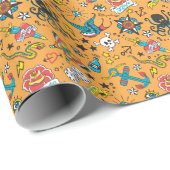 Papier Cadeau Tatouage de l'ancienne école : mignon sans couture (Coin rond)