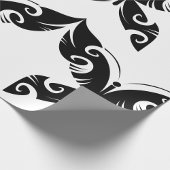 Papier Cadeau Tatouage Tribal Papier Tatouage Gras Noir Style En