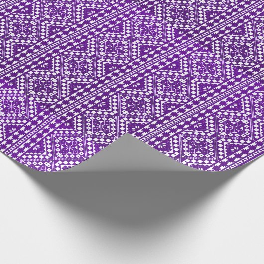 Papier Cadeau Tatreez Palestinien Imprimé En Papier À Enveloppem (Coin)