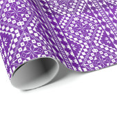 Papier Cadeau Tatreez Palestinien Imprimé En Papier À Enveloppem (Coin rond)