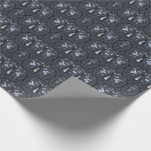 Papier Cadeau Tattoo Floral imprimé de l'ancienne école (Coin)