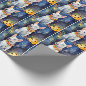 Papier Cadeau Taureau d'Halloween avec la peur Citrouille (Coin)