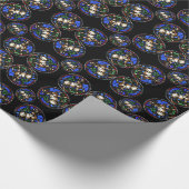 Papier Cadeau Taurus Zodiac Vitrail Notre-Dame de Paris WP (Coin)