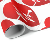 Papier Cadeau Taux de battement cardiaque (Coin rond)