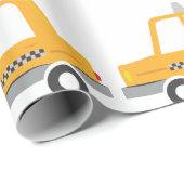 Papier Cadeau Taxi (Coin rond)