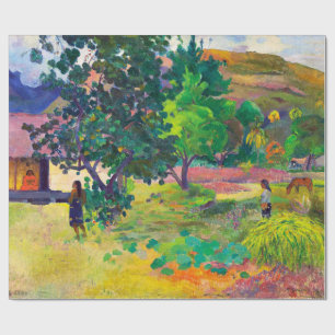 Papier Cadeau Te Fare, La Maison paysage artistique par Paul Gau