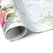 Papier Cadeau Tea Party vintage (Coin rond)