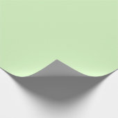 Papier Cadeau Tea vert pastel Feuille couleur solide (Coin)