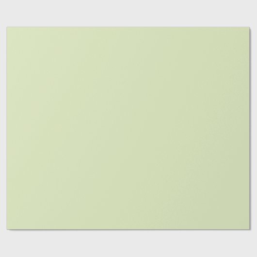Papier Cadeau Tea vert Solide couleur blanche (Plat)