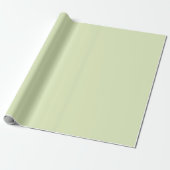 Papier Cadeau Tea vert Solide couleur blanche (Déroulé)