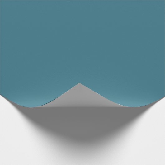 Papier Cadeau Teal Blue Solid (Coin)