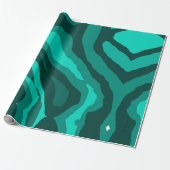 Papier Cadeau Teal Camo Wrapping Paper (Déroulé)